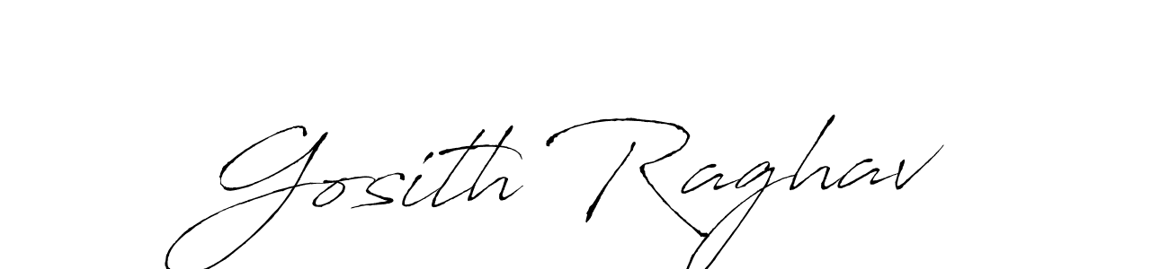 Create a beautiful signature design for name Gosith Raghav. With this signature (Antro_Vectra) fonts, you can make a handwritten signature for free. Gosith Raghav signature style 6 images and pictures png