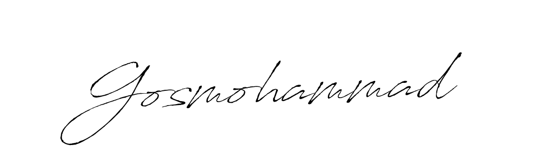 Antro_Vectra is a professional signature style that is perfect for those who want to add a touch of class to their signature. It is also a great choice for those who want to make their signature more unique. Get Gosmohammad name to fancy signature for free. Gosmohammad signature style 6 images and pictures png