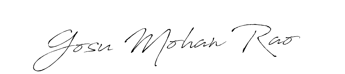 Make a beautiful signature design for name Gosu Mohan Rao. Use this online signature maker to create a handwritten signature for free. Gosu Mohan Rao signature style 6 images and pictures png