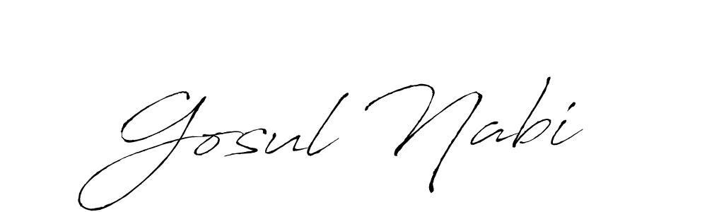Make a beautiful signature design for name Gosul Nabi. Use this online signature maker to create a handwritten signature for free. Gosul Nabi signature style 6 images and pictures png