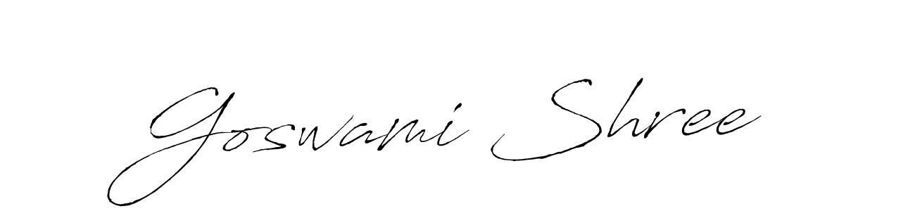 Use a signature maker to create a handwritten signature online. With this signature software, you can design (Antro_Vectra) your own signature for name Goswami Shree. Goswami Shree signature style 6 images and pictures png