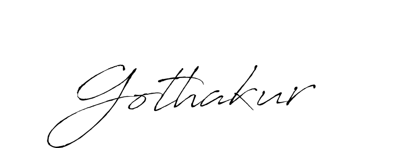 Gothakur stylish signature style. Best Handwritten Sign (Antro_Vectra) for my name. Handwritten Signature Collection Ideas for my name Gothakur. Gothakur signature style 6 images and pictures png
