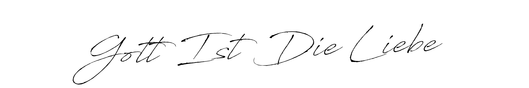 Antro_Vectra is a professional signature style that is perfect for those who want to add a touch of class to their signature. It is also a great choice for those who want to make their signature more unique. Get Gott Ist Die Liebe name to fancy signature for free. Gott Ist Die Liebe signature style 6 images and pictures png