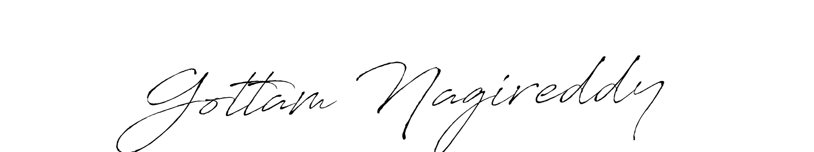 Make a beautiful signature design for name Gottam Nagireddy. With this signature (Antro_Vectra) style, you can create a handwritten signature for free. Gottam Nagireddy signature style 6 images and pictures png