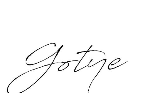 Design your own signature with our free online signature maker. With this signature software, you can create a handwritten (Antro_Vectra) signature for name Gotye. Gotye signature style 6 images and pictures png