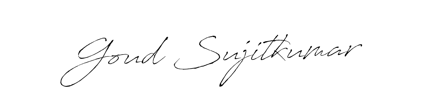 Similarly Antro_Vectra is the best handwritten signature design. Signature creator online .You can use it as an online autograph creator for name Goud Sujitkumar. Goud Sujitkumar signature style 6 images and pictures png