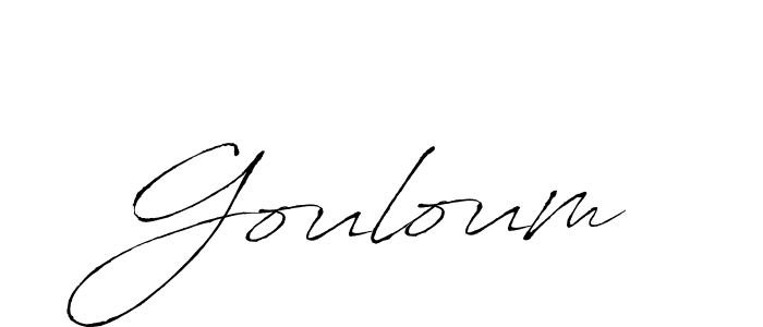 if you are searching for the best signature style for your name Gouloum. so please give up your signature search. here we have designed multiple signature styles  using Antro_Vectra. Gouloum signature style 6 images and pictures png