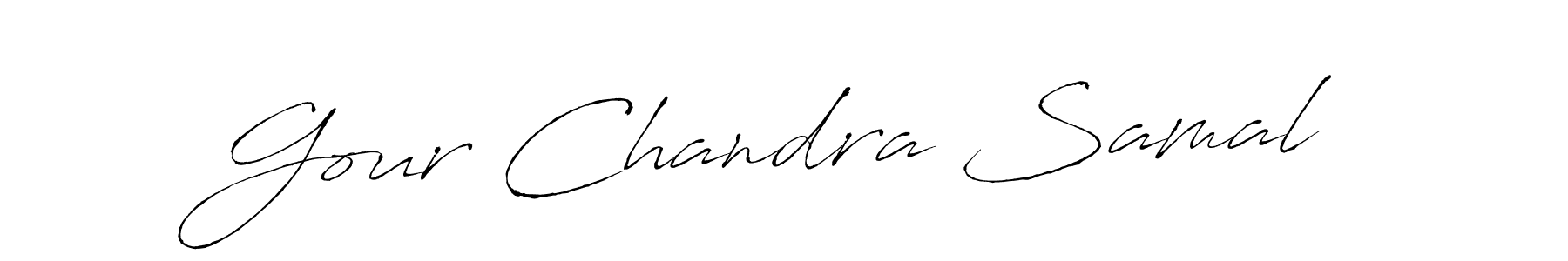 You should practise on your own different ways (Antro_Vectra) to write your name (Gour Chandra Samal) in signature. don't let someone else do it for you. Gour Chandra Samal signature style 6 images and pictures png