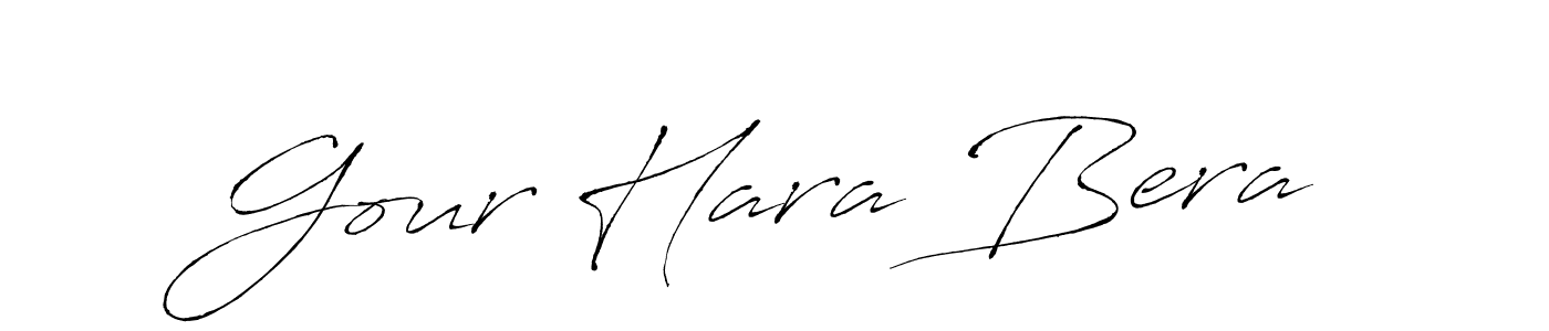 The best way (Antro_Vectra) to make a short signature is to pick only two or three words in your name. The name Gour Hara Bera include a total of six letters. For converting this name. Gour Hara Bera signature style 6 images and pictures png