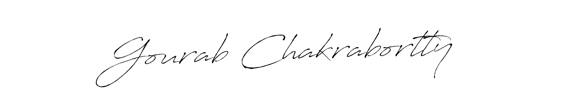 How to make Gourab Chakrabortty signature? Antro_Vectra is a professional autograph style. Create handwritten signature for Gourab Chakrabortty name. Gourab Chakrabortty signature style 6 images and pictures png