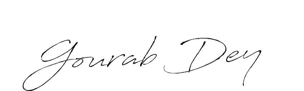 Antro_Vectra is a professional signature style that is perfect for those who want to add a touch of class to their signature. It is also a great choice for those who want to make their signature more unique. Get Gourab Dey name to fancy signature for free. Gourab Dey signature style 6 images and pictures png