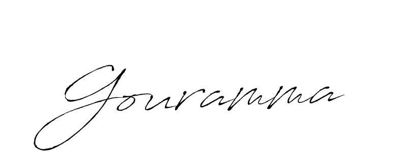 Design your own signature with our free online signature maker. With this signature software, you can create a handwritten (Antro_Vectra) signature for name Gouramma. Gouramma signature style 6 images and pictures png