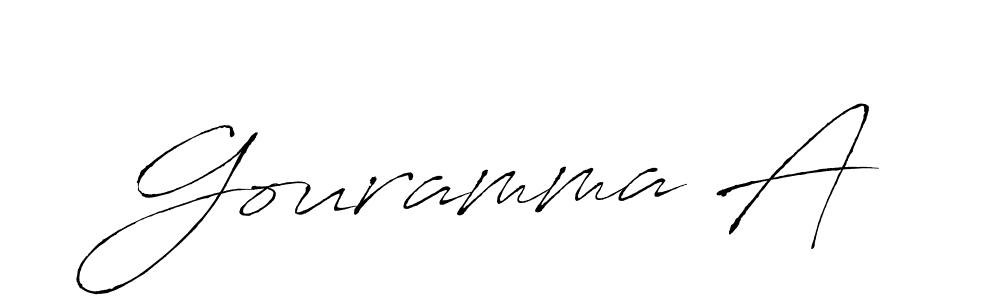 Also we have Gouramma A name is the best signature style. Create professional handwritten signature collection using Antro_Vectra autograph style. Gouramma A signature style 6 images and pictures png