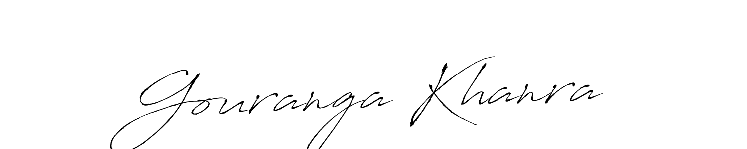 Gouranga Khanra stylish signature style. Best Handwritten Sign (Antro_Vectra) for my name. Handwritten Signature Collection Ideas for my name Gouranga Khanra. Gouranga Khanra signature style 6 images and pictures png