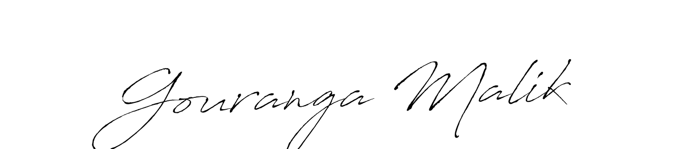 Gouranga Malik stylish signature style. Best Handwritten Sign (Antro_Vectra) for my name. Handwritten Signature Collection Ideas for my name Gouranga Malik. Gouranga Malik signature style 6 images and pictures png