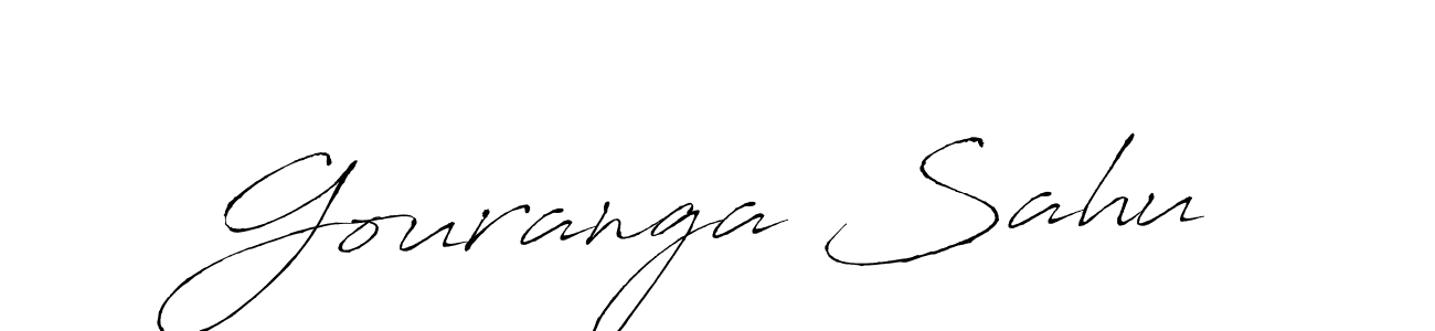 How to make Gouranga Sahu signature? Antro_Vectra is a professional autograph style. Create handwritten signature for Gouranga Sahu name. Gouranga Sahu signature style 6 images and pictures png