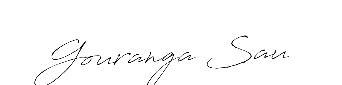 Antro_Vectra is a professional signature style that is perfect for those who want to add a touch of class to their signature. It is also a great choice for those who want to make their signature more unique. Get Gouranga Sau name to fancy signature for free. Gouranga Sau signature style 6 images and pictures png