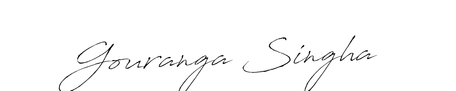 The best way (Antro_Vectra) to make a short signature is to pick only two or three words in your name. The name Gouranga Singha include a total of six letters. For converting this name. Gouranga Singha signature style 6 images and pictures png