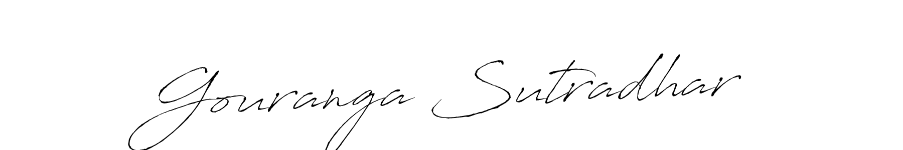 How to make Gouranga Sutradhar name signature. Use Antro_Vectra style for creating short signs online. This is the latest handwritten sign. Gouranga Sutradhar signature style 6 images and pictures png