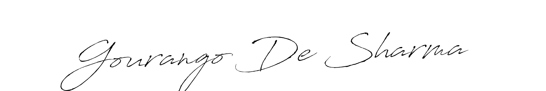It looks lik you need a new signature style for name Gourango De Sharma. Design unique handwritten (Antro_Vectra) signature with our free signature maker in just a few clicks. Gourango De Sharma signature style 6 images and pictures png