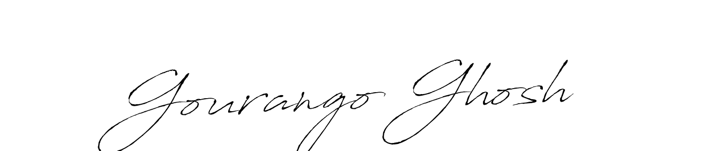 Make a beautiful signature design for name Gourango Ghosh. With this signature (Antro_Vectra) style, you can create a handwritten signature for free. Gourango Ghosh signature style 6 images and pictures png