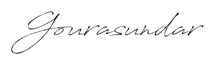 Create an unforgettable impression when signing with Gourasundar name styled in Antro_Vectra typography. 100% free online generator. Gourasundar signature style 6 images and pictures png