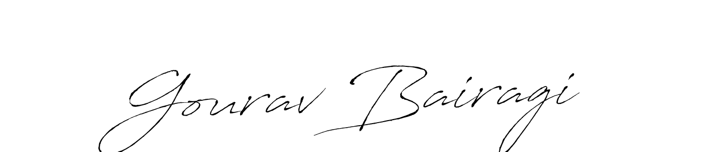 How to make Gourav Bairagi signature? Antro_Vectra is a professional autograph style. Create handwritten signature for Gourav Bairagi name. Gourav Bairagi signature style 6 images and pictures png