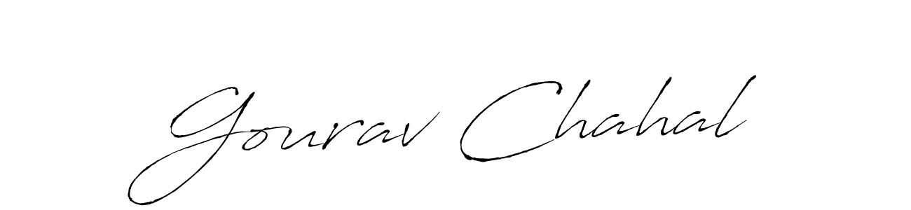 You should practise on your own different ways (Antro_Vectra) to write your name (Gourav Chahal) in signature. don't let someone else do it for you. Gourav Chahal signature style 6 images and pictures png