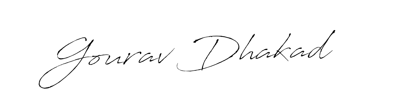 Use a signature maker to create a handwritten signature online. With this signature software, you can design (Antro_Vectra) your own signature for name Gourav Dhakad. Gourav Dhakad signature style 6 images and pictures png