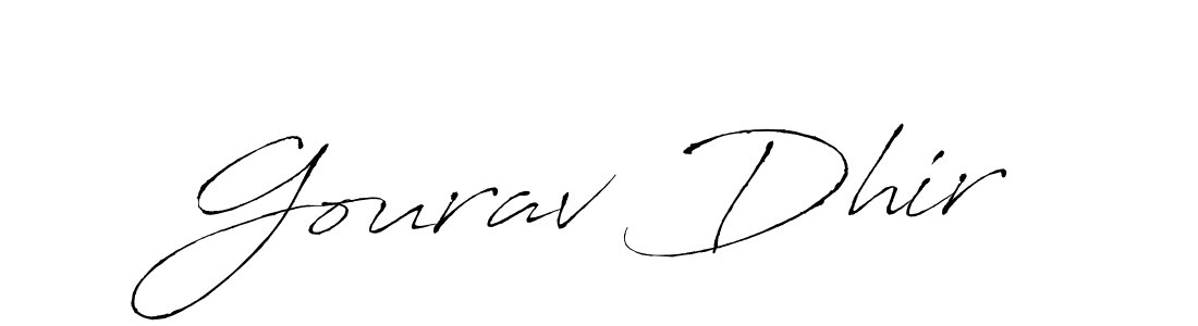 Antro_Vectra is a professional signature style that is perfect for those who want to add a touch of class to their signature. It is also a great choice for those who want to make their signature more unique. Get Gourav Dhir name to fancy signature for free. Gourav Dhir signature style 6 images and pictures png