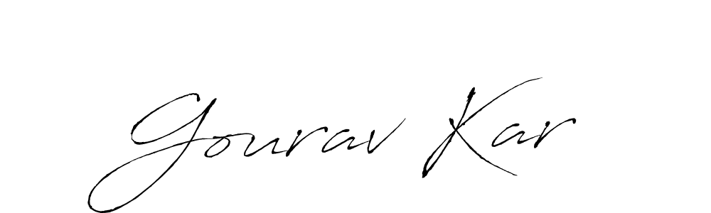 Make a beautiful signature design for name Gourav Kar. With this signature (Antro_Vectra) style, you can create a handwritten signature for free. Gourav Kar signature style 6 images and pictures png