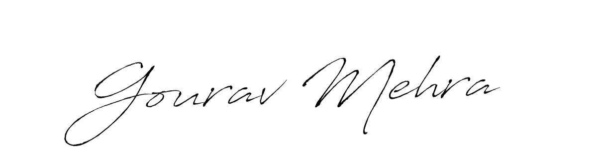 Create a beautiful signature design for name Gourav Mehra. With this signature (Antro_Vectra) fonts, you can make a handwritten signature for free. Gourav Mehra signature style 6 images and pictures png
