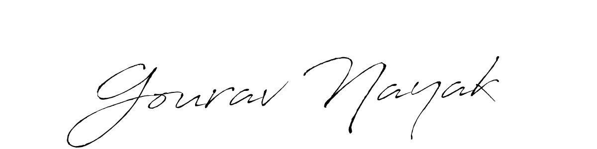 Design your own signature with our free online signature maker. With this signature software, you can create a handwritten (Antro_Vectra) signature for name Gourav Nayak. Gourav Nayak signature style 6 images and pictures png
