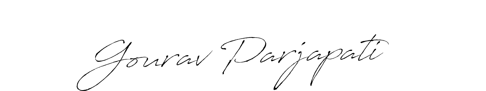 Also You can easily find your signature by using the search form. We will create Gourav Parjapati name handwritten signature images for you free of cost using Antro_Vectra sign style. Gourav Parjapati signature style 6 images and pictures png