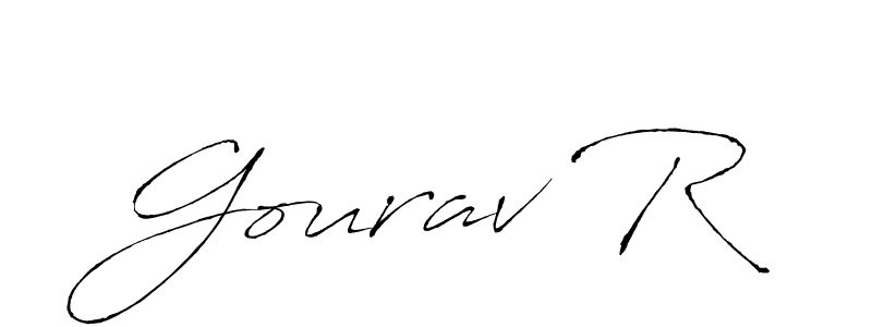 This is the best signature style for the Gourav R name. Also you like these signature font (Antro_Vectra). Mix name signature. Gourav R signature style 6 images and pictures png