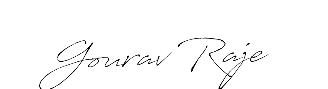 How to make Gourav Raje signature? Antro_Vectra is a professional autograph style. Create handwritten signature for Gourav Raje name. Gourav Raje signature style 6 images and pictures png