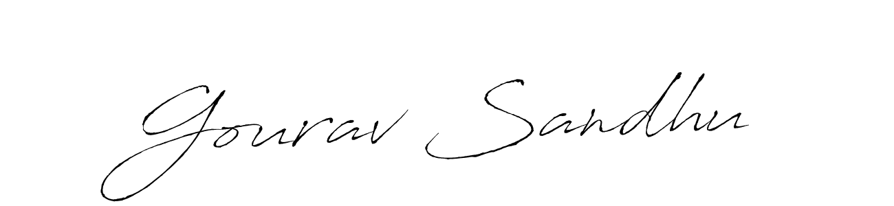 The best way (Antro_Vectra) to make a short signature is to pick only two or three words in your name. The name Gourav Sandhu include a total of six letters. For converting this name. Gourav Sandhu signature style 6 images and pictures png