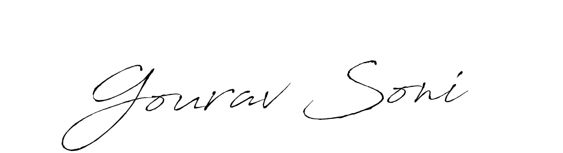 if you are searching for the best signature style for your name Gourav Soni. so please give up your signature search. here we have designed multiple signature styles  using Antro_Vectra. Gourav Soni signature style 6 images and pictures png