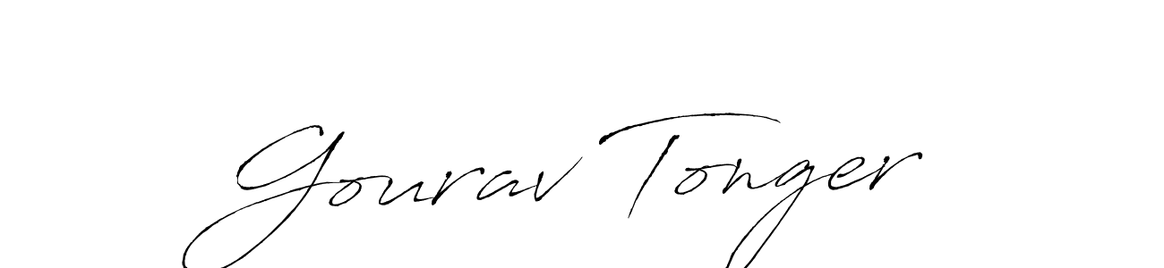 Gourav Tonger stylish signature style. Best Handwritten Sign (Antro_Vectra) for my name. Handwritten Signature Collection Ideas for my name Gourav Tonger. Gourav Tonger signature style 6 images and pictures png