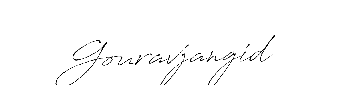How to make Gouravjangid signature? Antro_Vectra is a professional autograph style. Create handwritten signature for Gouravjangid name. Gouravjangid signature style 6 images and pictures png