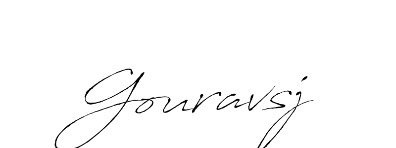 Also we have Gouravsj name is the best signature style. Create professional handwritten signature collection using Antro_Vectra autograph style. Gouravsj signature style 6 images and pictures png