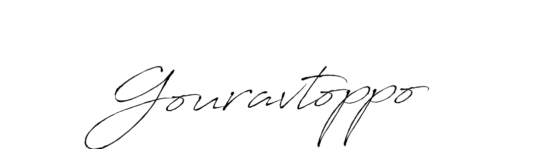 The best way (Antro_Vectra) to make a short signature is to pick only two or three words in your name. The name Gouravtoppo include a total of six letters. For converting this name. Gouravtoppo signature style 6 images and pictures png