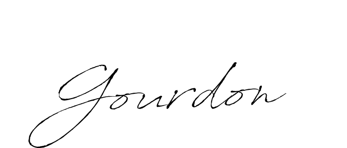 Make a beautiful signature design for name Gourdon. With this signature (Antro_Vectra) style, you can create a handwritten signature for free. Gourdon signature style 6 images and pictures png