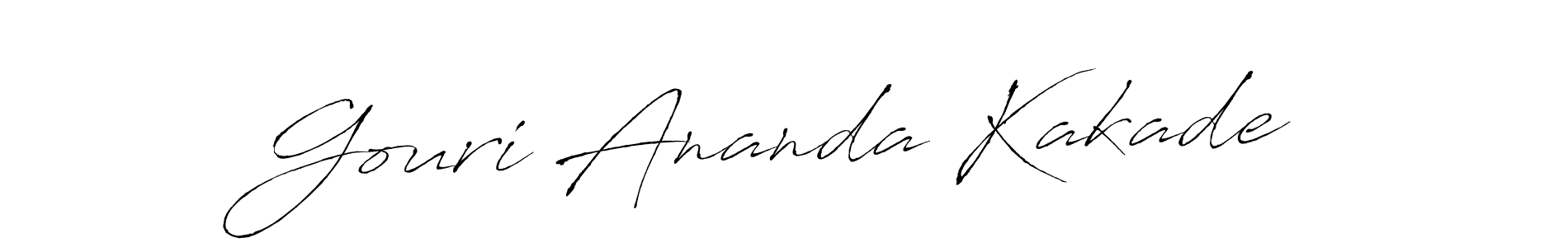 See photos of Gouri Ananda Kakade official signature by Spectra . Check more albums & portfolios. Read reviews & check more about Antro_Vectra font. Gouri Ananda Kakade signature style 6 images and pictures png