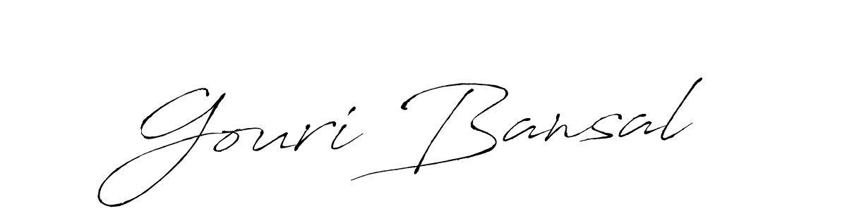 It looks lik you need a new signature style for name Gouri Bansal. Design unique handwritten (Antro_Vectra) signature with our free signature maker in just a few clicks. Gouri Bansal signature style 6 images and pictures png