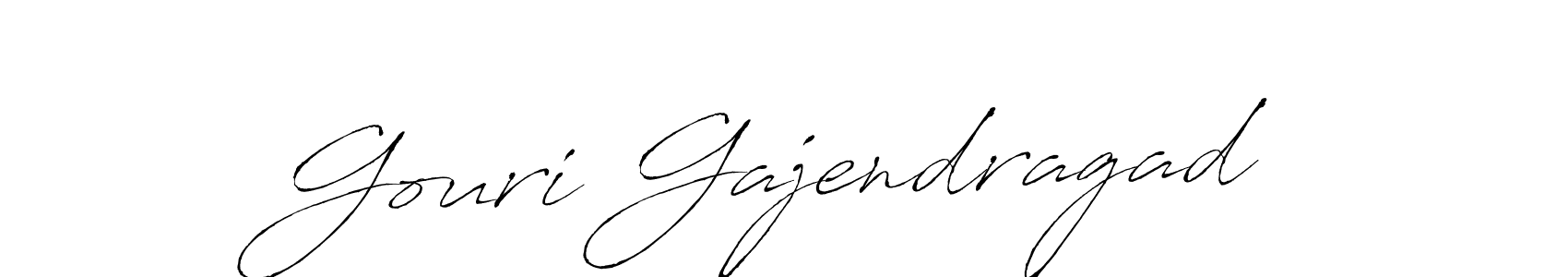 You should practise on your own different ways (Antro_Vectra) to write your name (Gouri Gajendragad) in signature. don't let someone else do it for you. Gouri Gajendragad signature style 6 images and pictures png