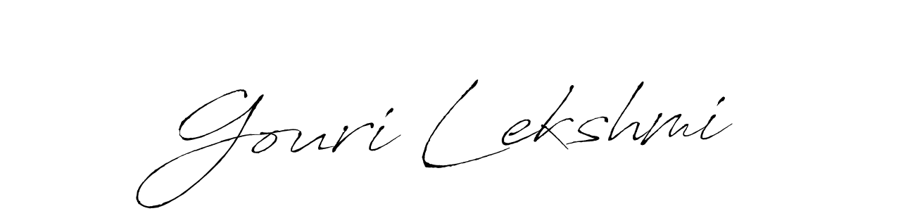 Make a beautiful signature design for name Gouri Lekshmi. Use this online signature maker to create a handwritten signature for free. Gouri Lekshmi signature style 6 images and pictures png