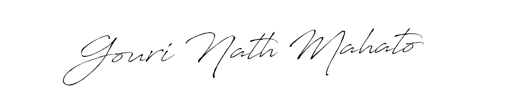 How to make Gouri Nath Mahato signature? Antro_Vectra is a professional autograph style. Create handwritten signature for Gouri Nath Mahato name. Gouri Nath Mahato signature style 6 images and pictures png