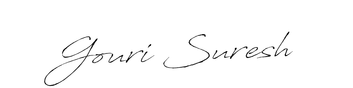 Similarly Antro_Vectra is the best handwritten signature design. Signature creator online .You can use it as an online autograph creator for name Gouri Suresh. Gouri Suresh signature style 6 images and pictures png
