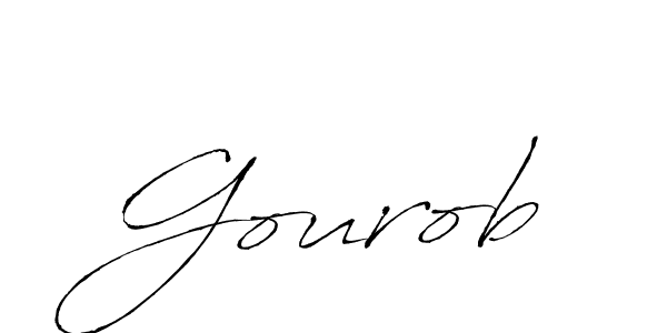 Make a beautiful signature design for name Gourob. With this signature (Antro_Vectra) style, you can create a handwritten signature for free. Gourob signature style 6 images and pictures png